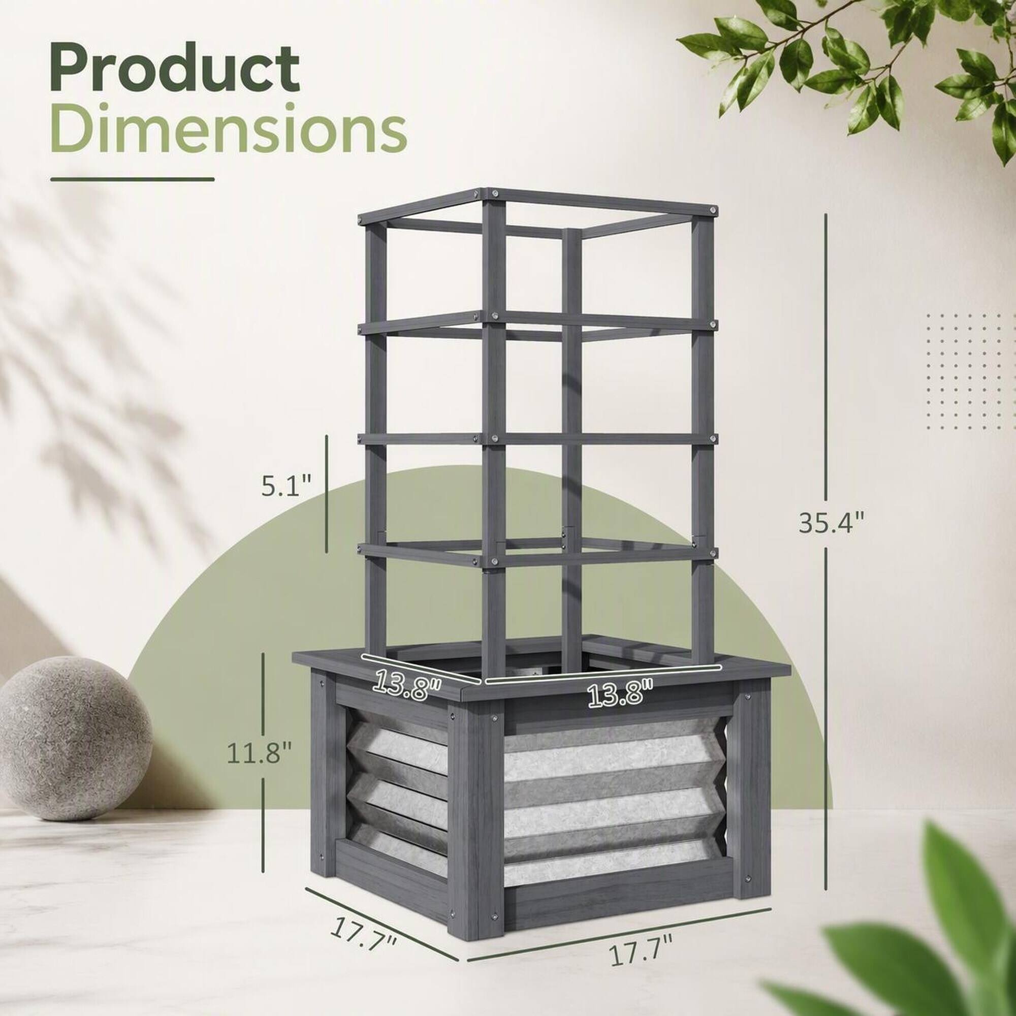 Product Dimensions
5.1"
35.4"
11.8"
13.8"
13.8"
17.7"
17.7"