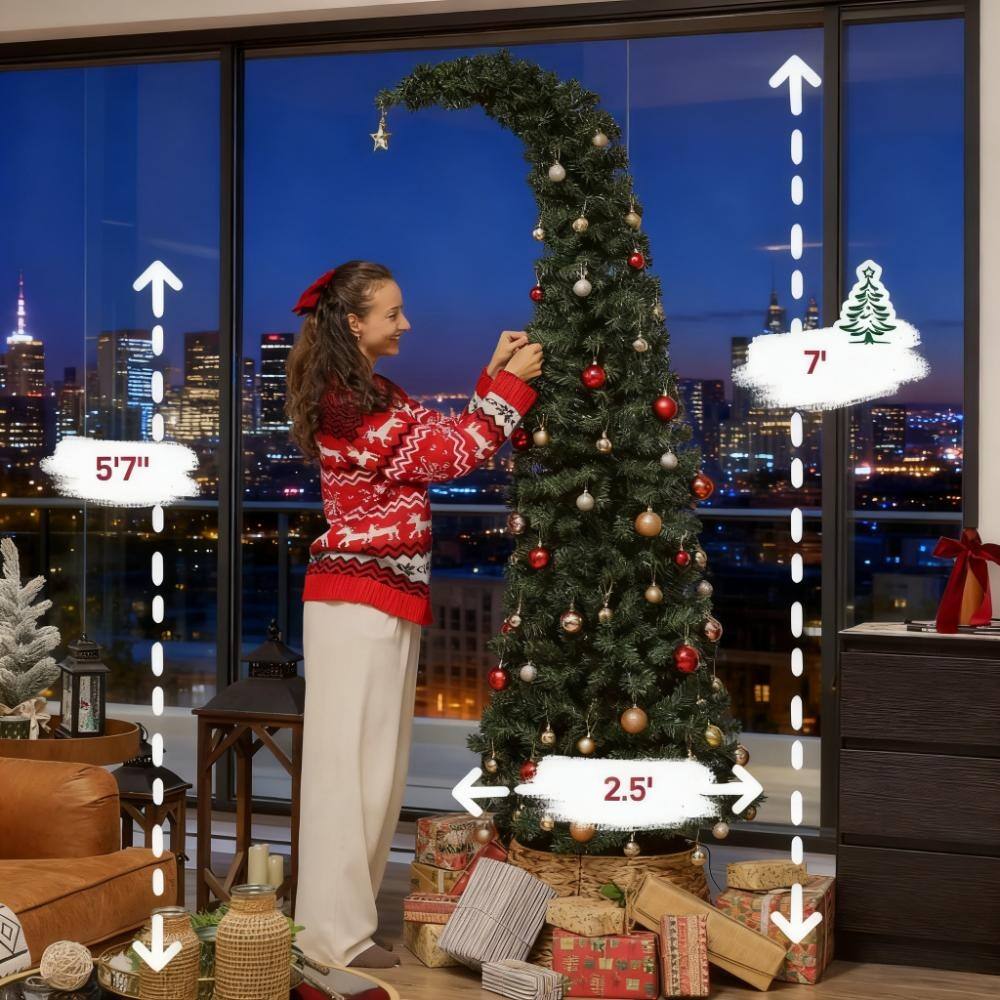 - Height: 7'
- Width: 2.5'
- Height of person: 5'7"