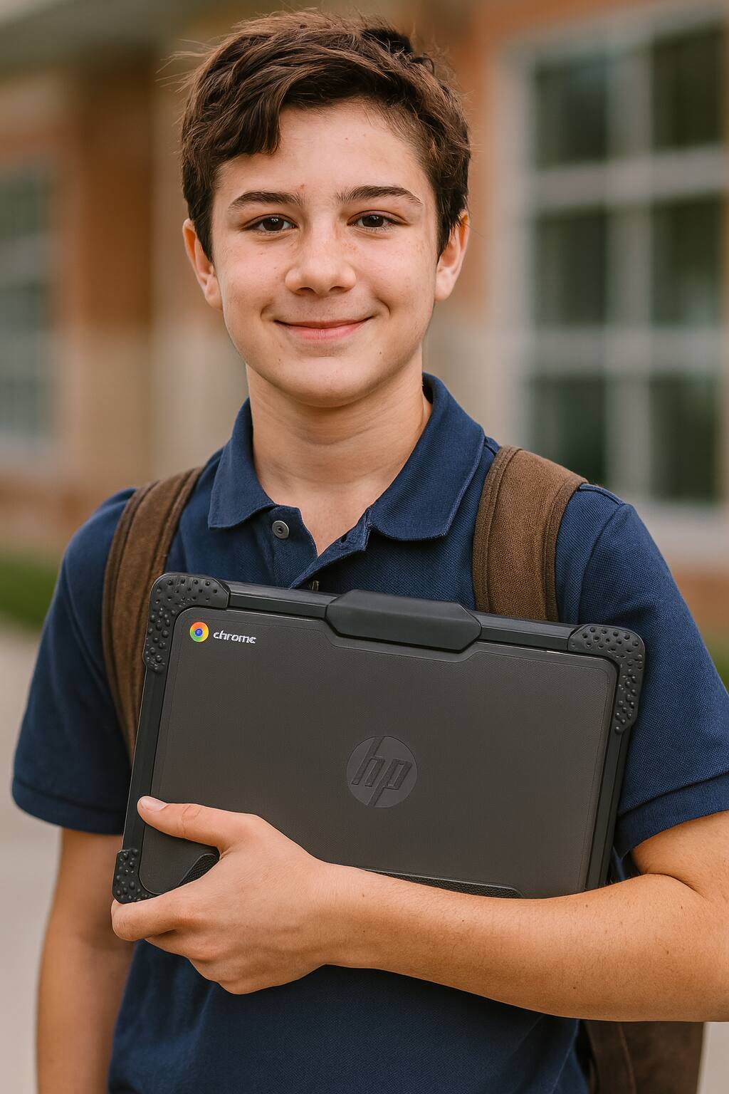 Alt View 1. SaharaCase - HP Chromebook G8/G9 EE 11.6-inch Case | Heavy Duty Design | Shock-Absorbing Corners | Venture Series - Clear/Black.