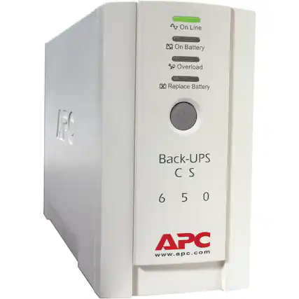 On Line
On Battery
Overload
Replace Battery
Back-UPS
C S
6 5 0
APC
www.apc.com