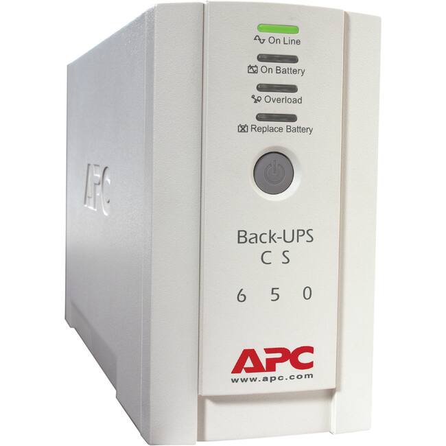 On Line  
On Battery  
Overload  
Replace Battery  

Back-UPS  
C S  
6 5 0  

APC  
www.apc.com