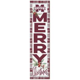 Jardine - Mississippi State Bulldogs 12'' x 48'' Outdoor Christmas Leaner - White