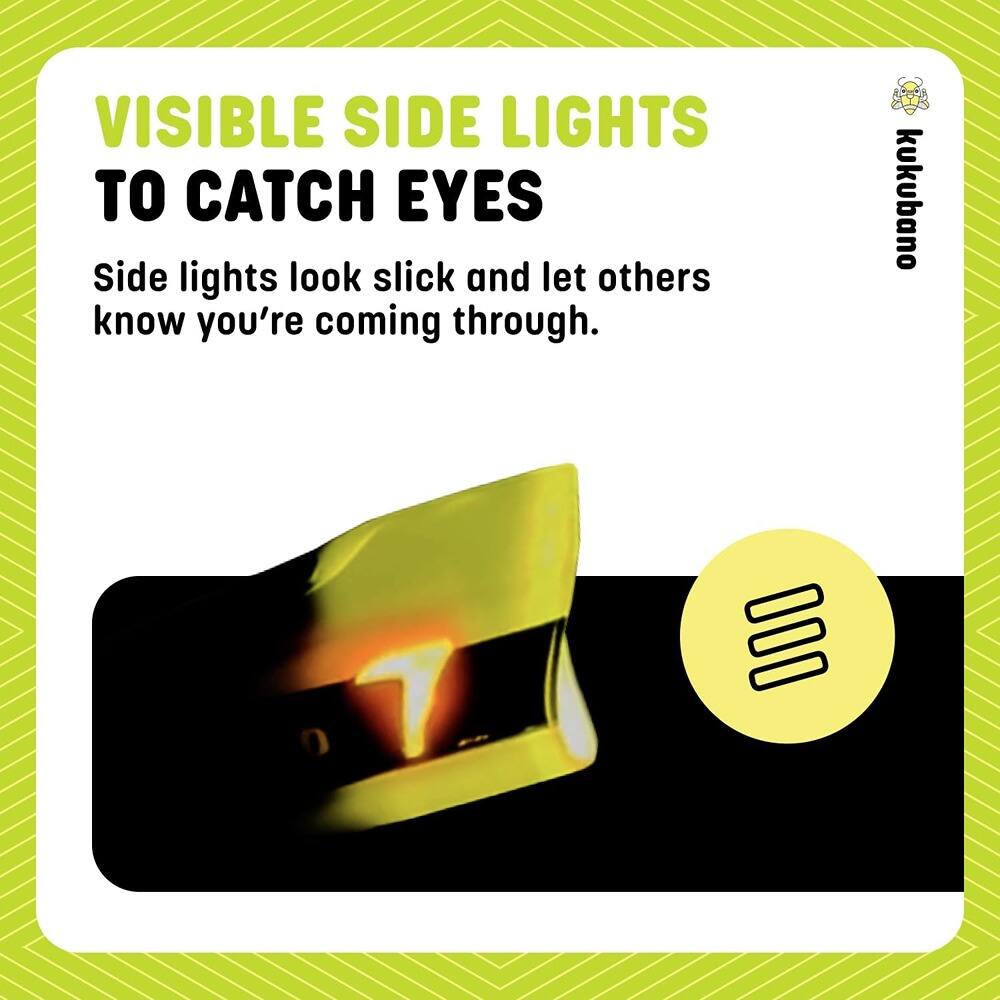VISIBLE SIDE LIGHTS TO CATCH EYES

Side lights look slick and let others know you're coming through.

kukubano