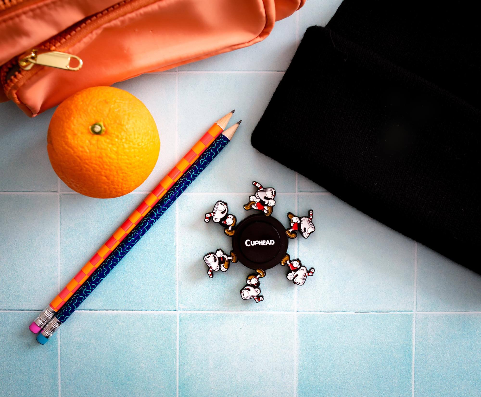 Alt View 4. Toynk - Cuphead Running 3-Inch Fidget Toy Spinner - Red.