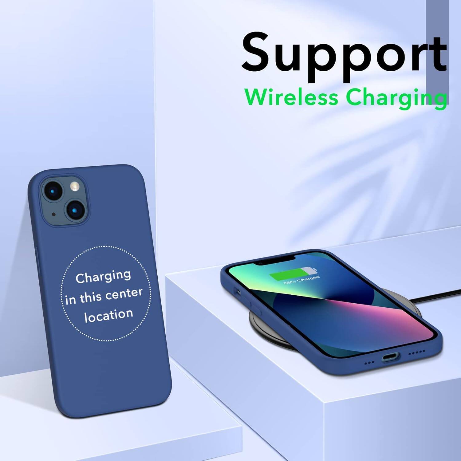 Support Wireless Charging Charging in this center location