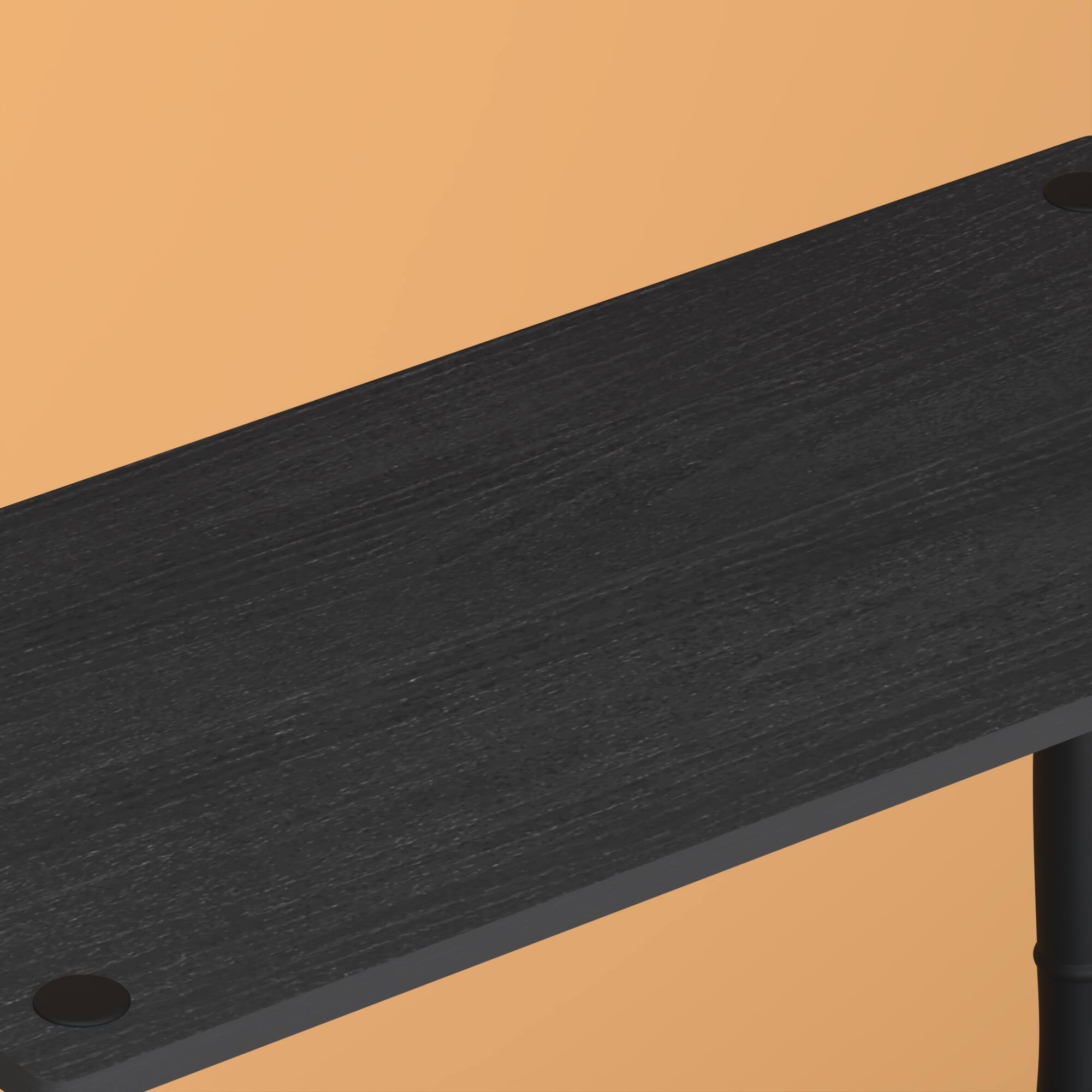 Alt View 6. HOMLUX - 3-Tier 29.5" Corner Shelf Open Shelves for Display for Living Room and Office Organization Walnut - Black.