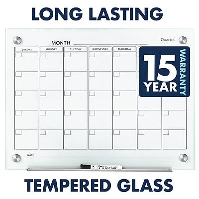 LONG LASTING  
Quartet  
MONTH  
SUNDAY MONDAY TUESDAY WEDNESDAY THURSDAY  
15 YEAR WARRANTY  
NOTE  
TEMPERED GLASS