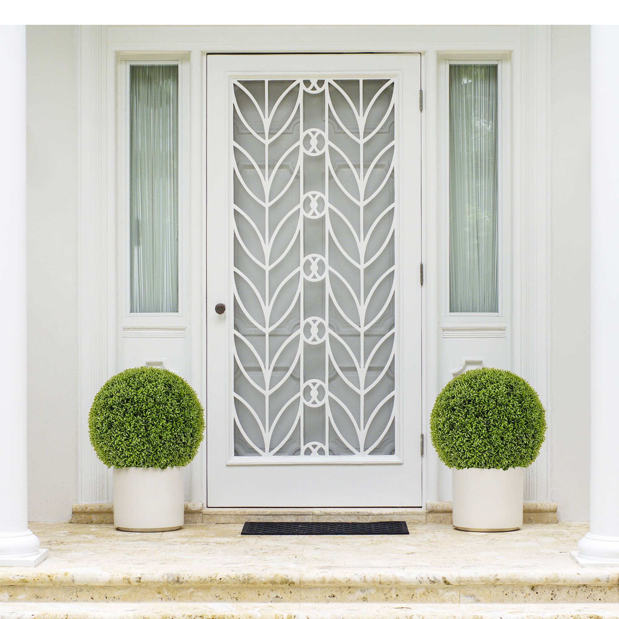 Alt View 3. Gymax - Gymax 2 PCS 20'' Faux Boxwood Topiary Balls w/ Sun-Protective PE Leaves Indoor Outdoor - Green.