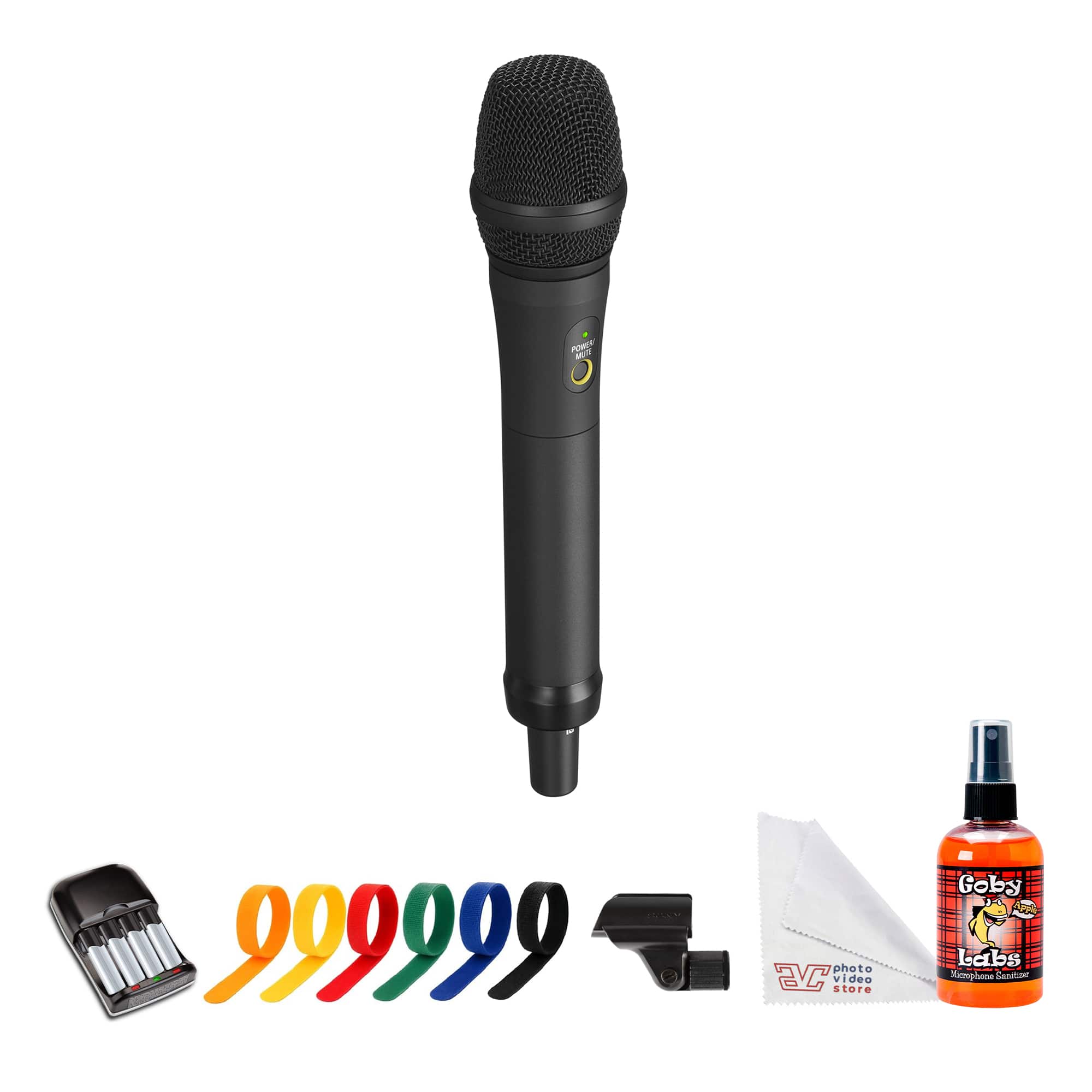 Bundle - Sony - UTX-M40 Wireless Handheld Cardioid Microphone Transmitter (UC14: 470–542 MHz) + More - Black