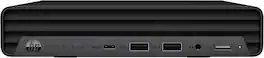 HP - Refurbished Excellent - EliteDesk 800G6 Mini Desktop Computer, Core i5-10500T, 16GB RAM, 256GB PCIe SSD, SUB KB & Mouse, Wi-Fi, BT, Win11 Pro - Black