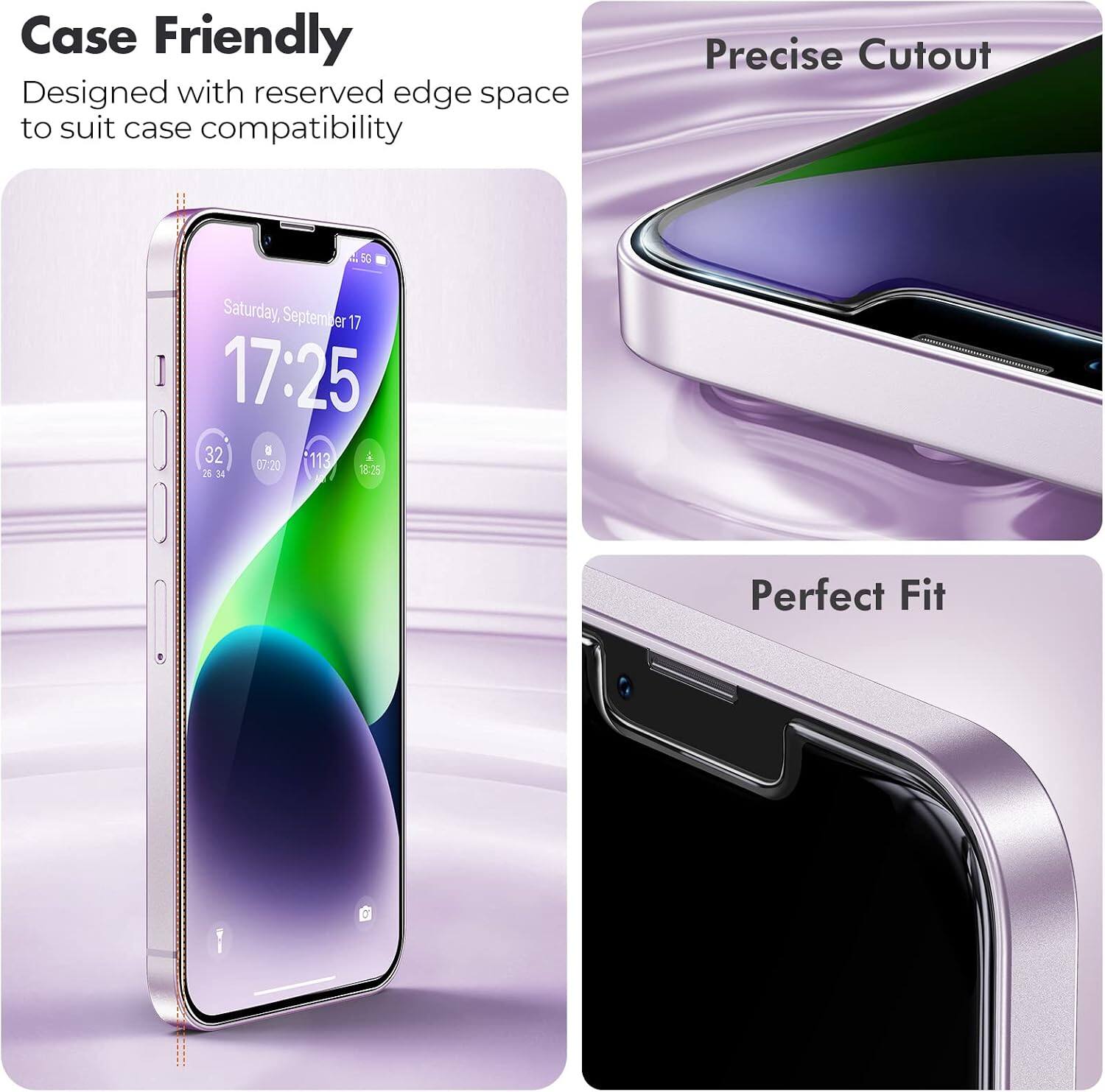 Case Friendly  
Designed with reserved edge space to suit case compatibility

Precise Cutout

Perfect Fit