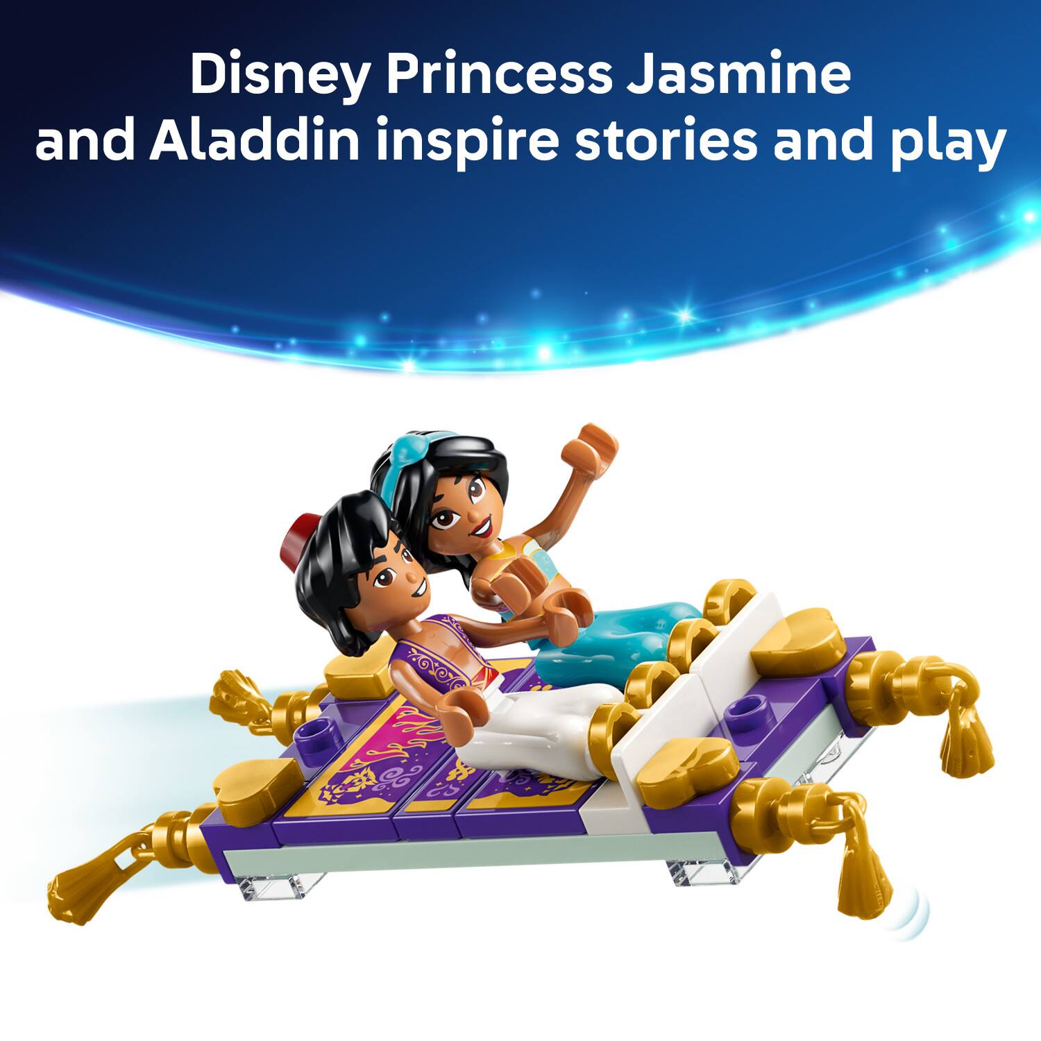 Disney Princess Jasmine and Aladdin inspire stories and play