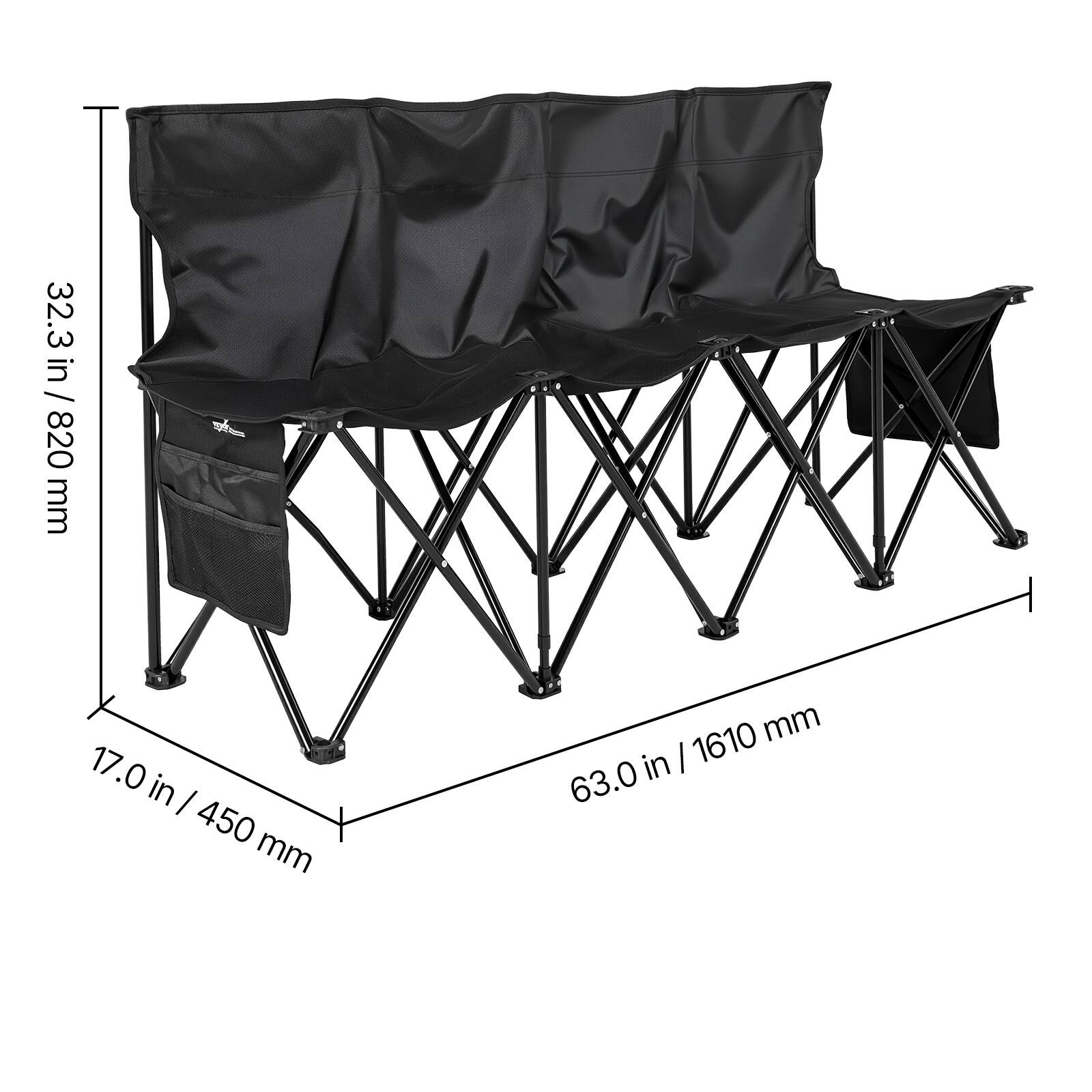 32.3 in / 820 mm  
17.0 in / 450 mm  
63.0 in / 1610 mm
