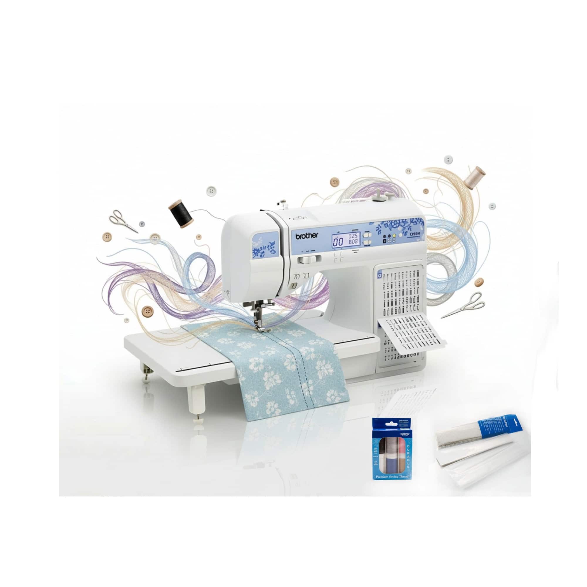 Brother - Computerized Sewing Machine with  Accessories Bundle