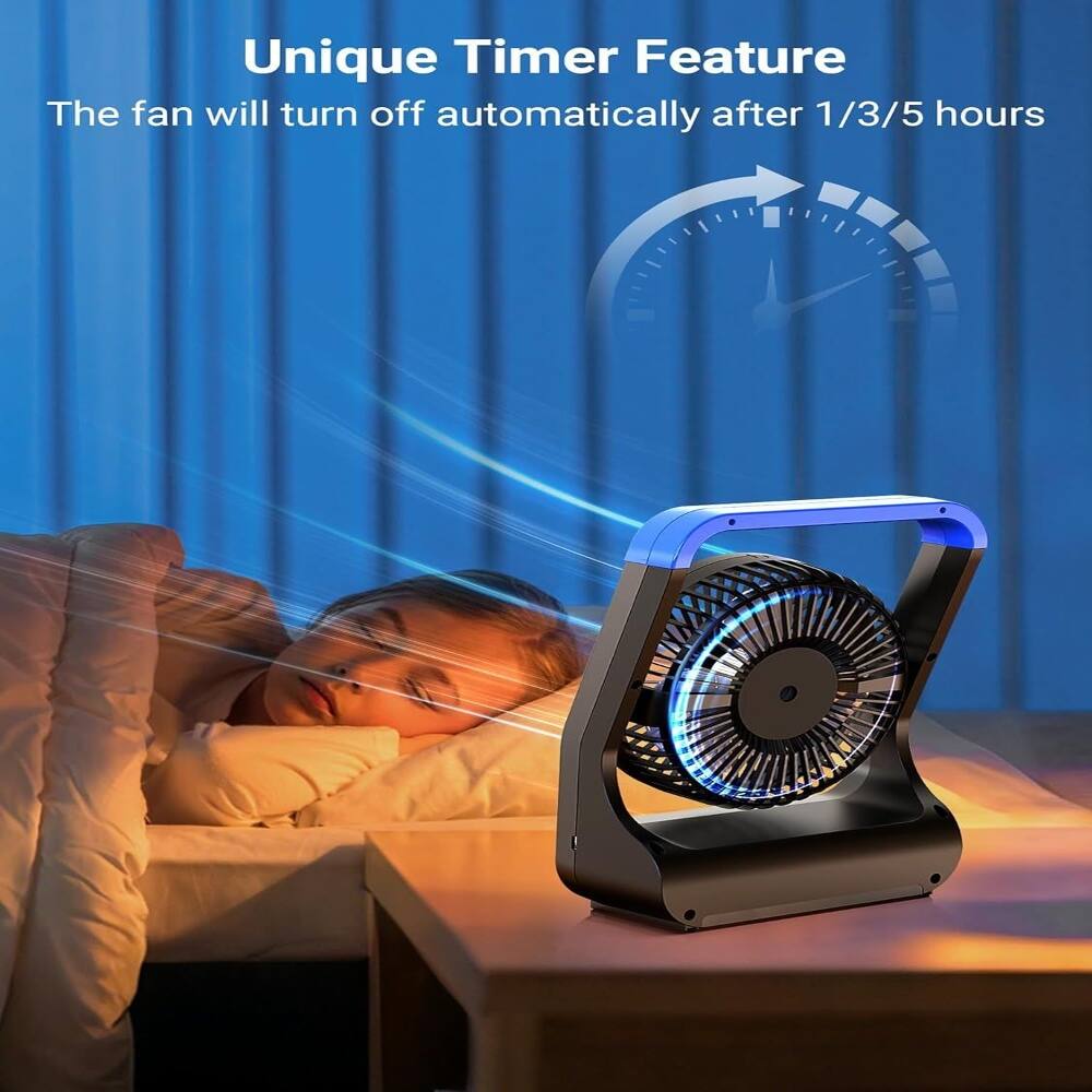 Unique Timer Feature  
The fan will turn off automatically after 1/3/5 hours