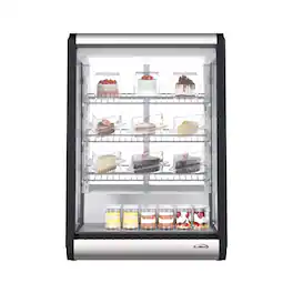 Koolmore - 24 in. 4 Tier Commercial Countertop Bakery Display Refrigerator (CDC-49-SS) - Black