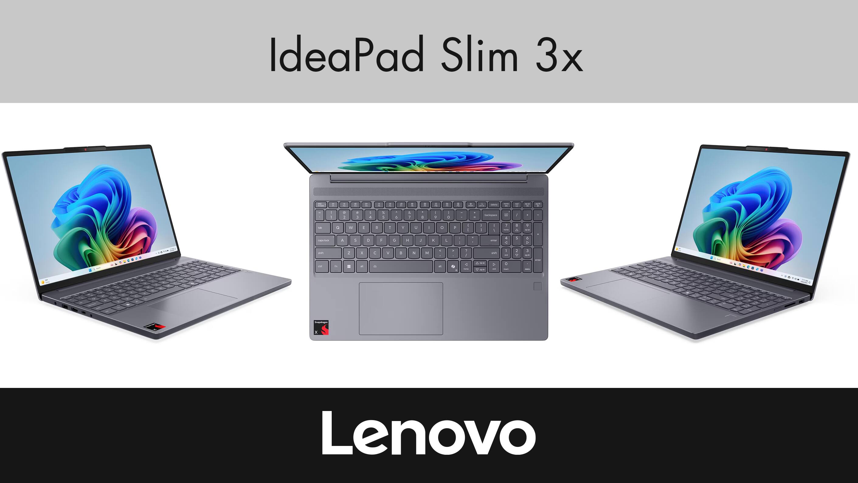 Lenovo IdeaPad Slim 3x Laptop 15.3 WUXGA (Qualcomm Snapdragon X X1