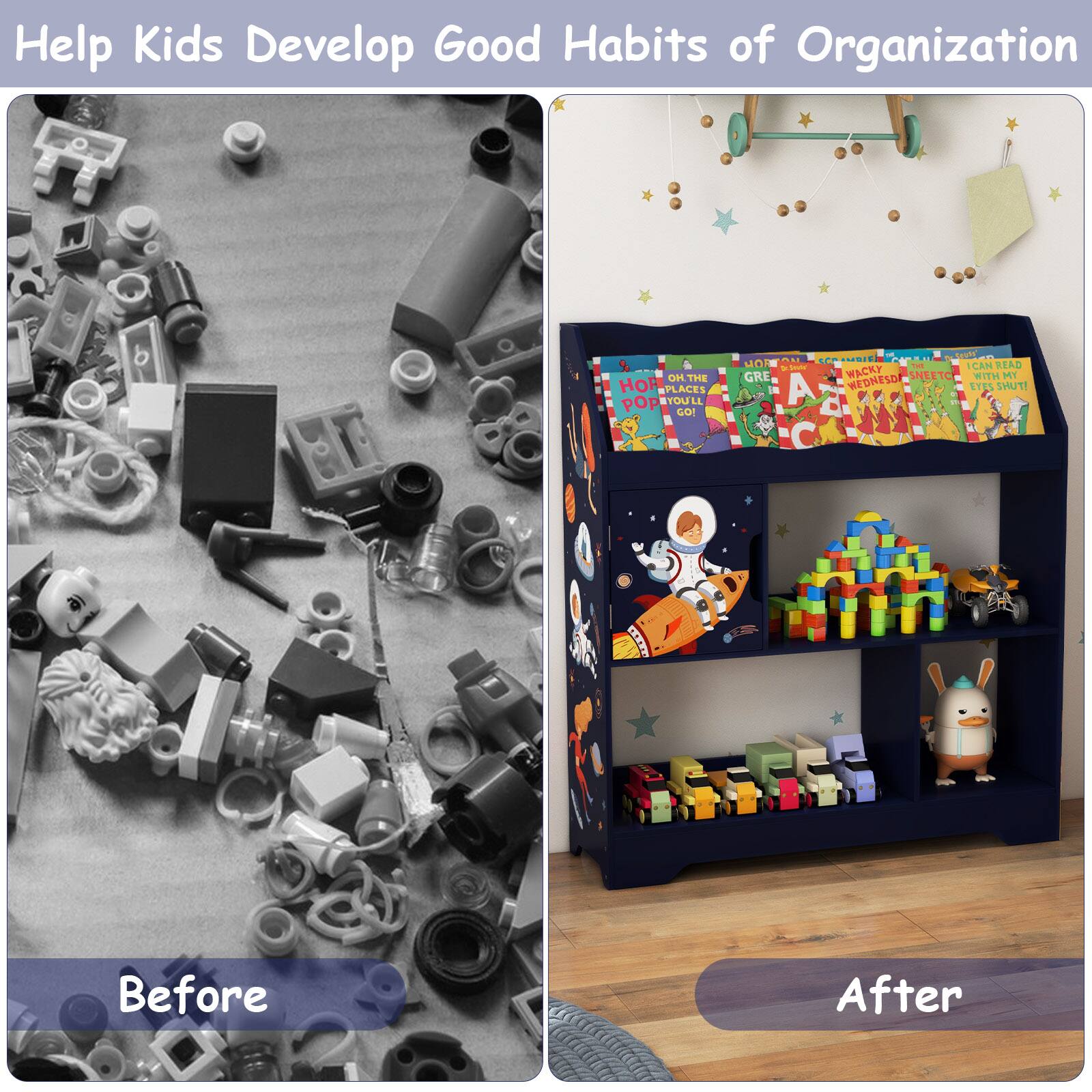 Help Kids Develop Good Habits of Organization

Before

After