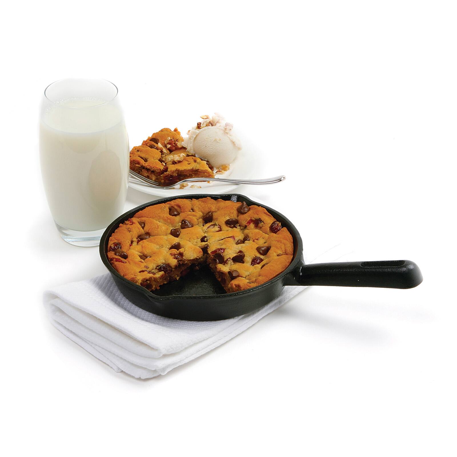 Alt View 5. Norpro - Pre-Seasoned Cast Iron Mini Pizza Skillet, Black - Black.