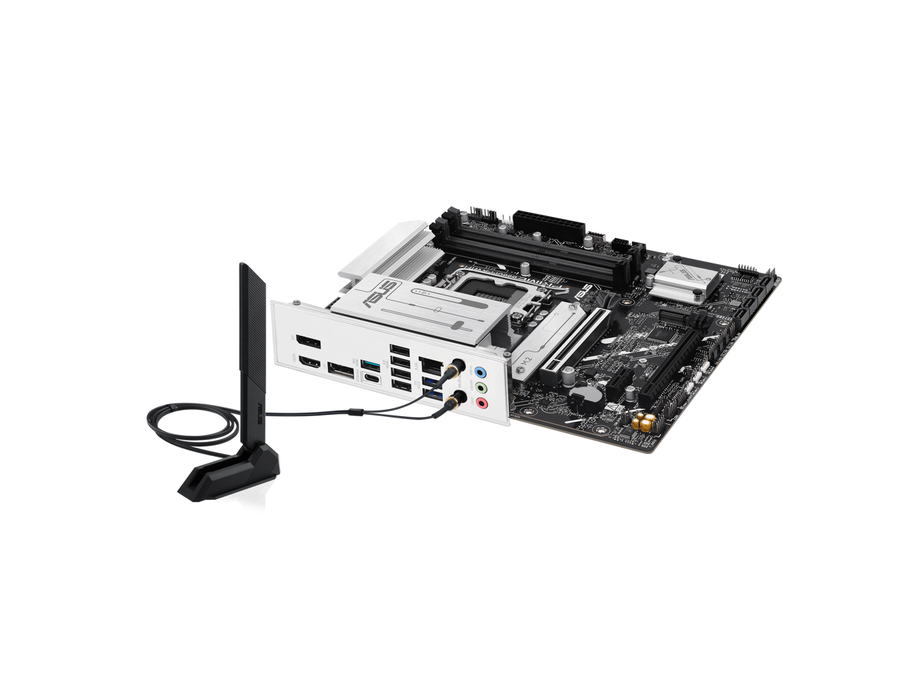 Alt View 7. ASUS - ASUS PRIME B860M-A WIFI mATX, Intel Ultra 2 Ready, DDR5, PCIe 5.0, HDMI, USB 20Gbps, WiFi 6E.