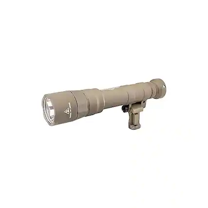 Front. SureFire - SureFire Dual Fuel Scout Light Pro Turbo High-Candela LED WeaponLight, Tan - BLACK.