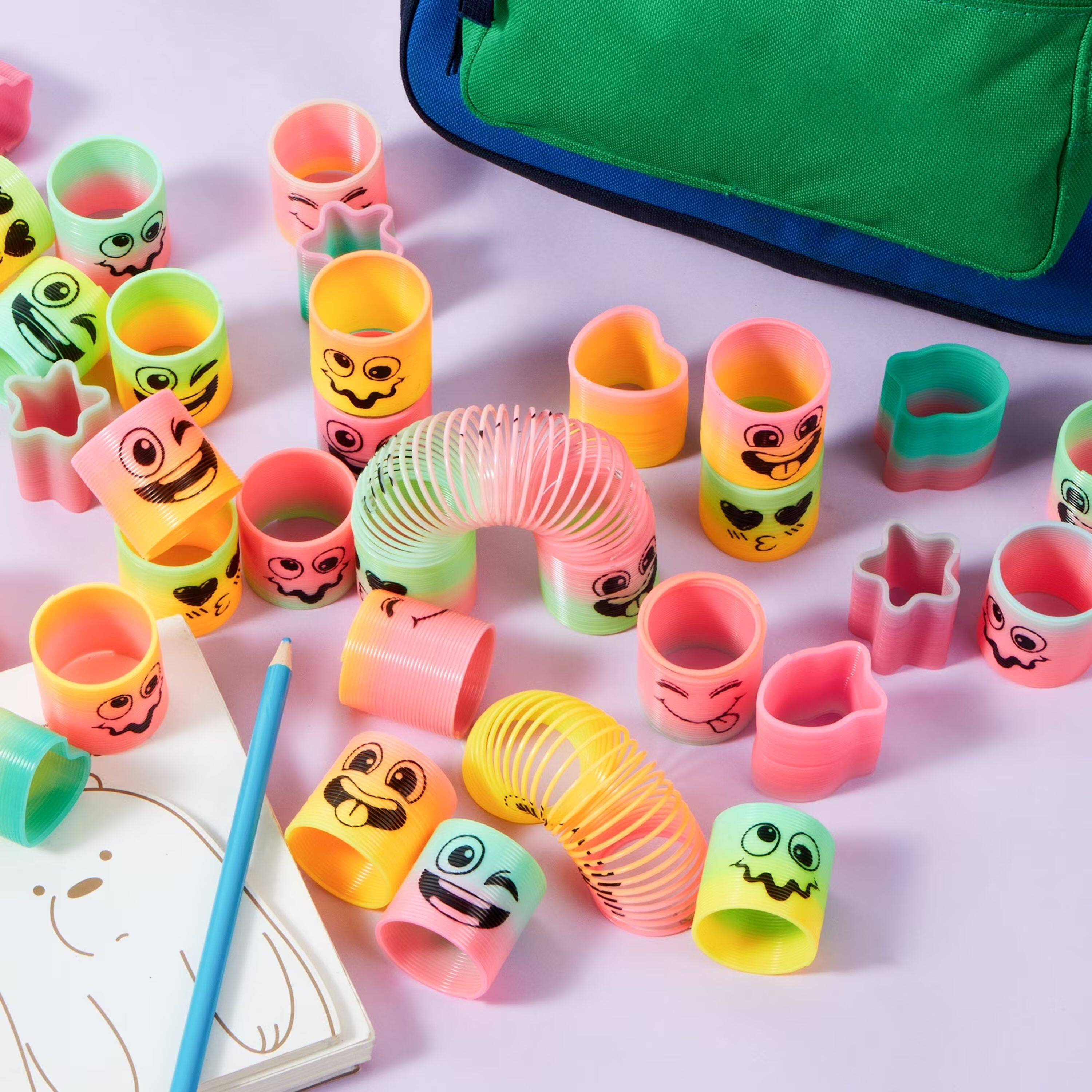 Alt View 4. Joyfy - 30 Pcs Party Favors for Kids Mini Spring Toys Plastic Coil Rainbow Slinky Toy Party Supplies for Birthday - colorful.