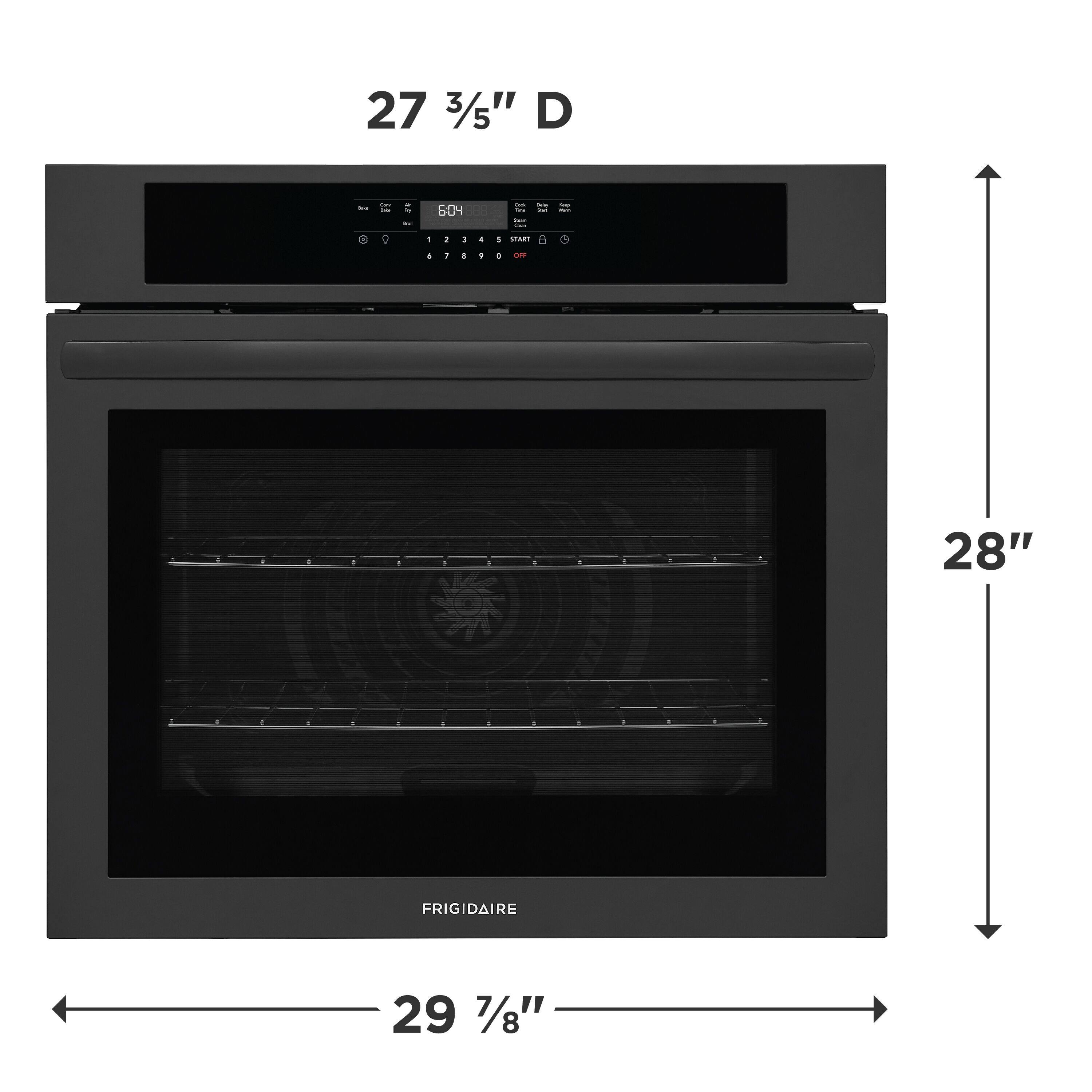 27 3/5" D  
28" H  
29 7/8" W  
FRIGIDAIRE