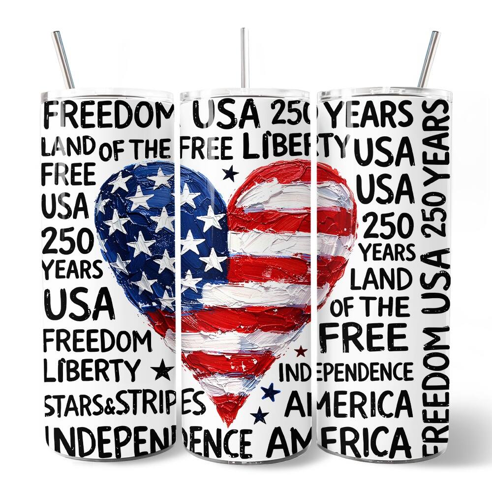 FREEDOM USA 250 YEARS  
LAND OF THE FREE  
USA  
FREEDOM  
LIBERTY  
STARS & STRIPES  
INDEPENDENCE  
AMERICA  
FRICA