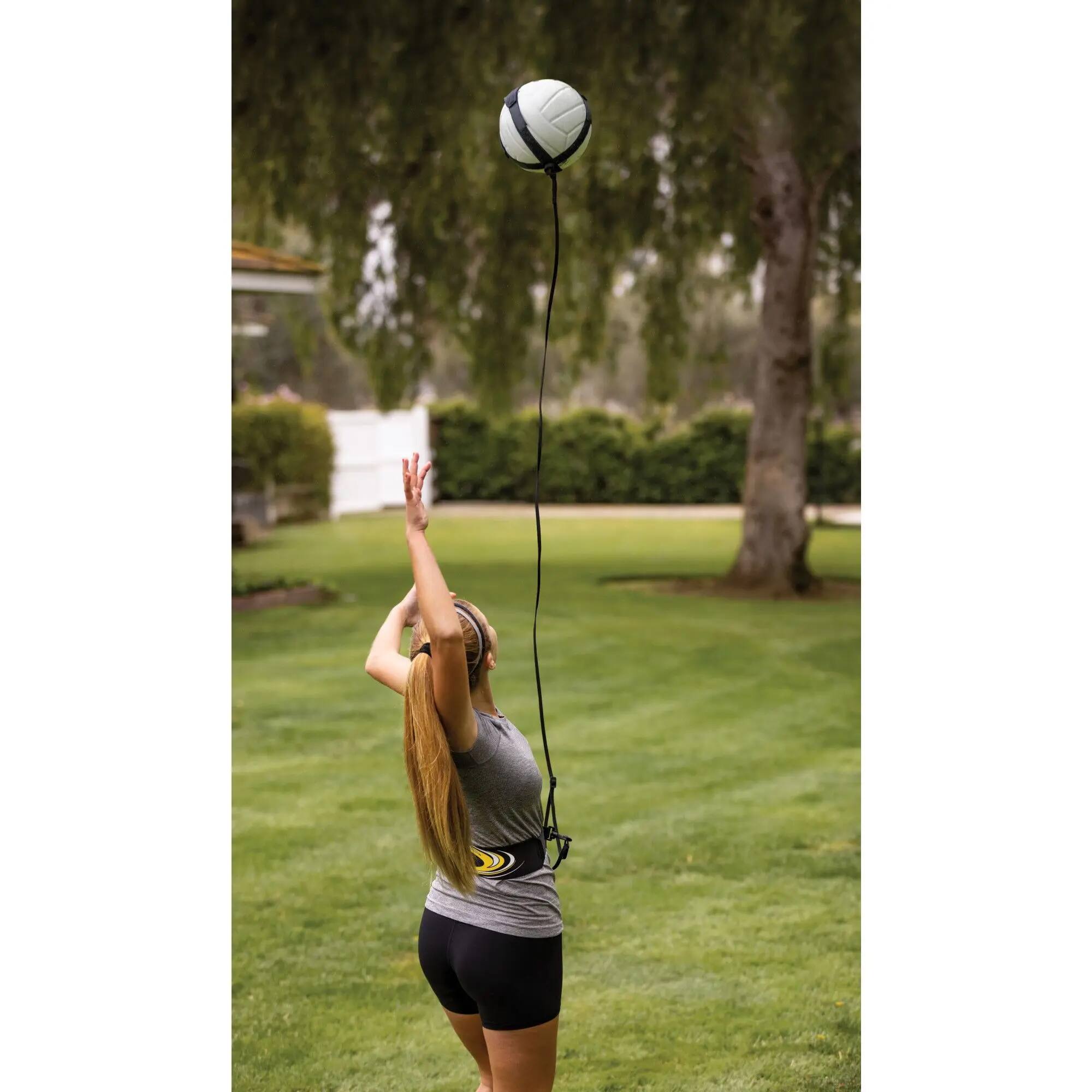 Alt View 3. SKLZ - SKLZ Hit-N-Serve Volleyball Trainer - Black/Yellow - Black/Yellow.