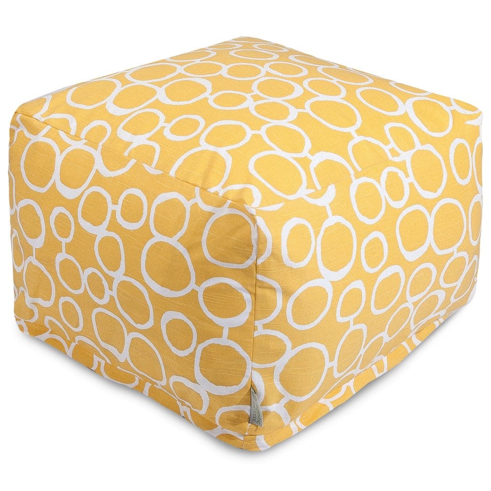 Majestic Home - Ottoman Pouf Fusion - Yellow