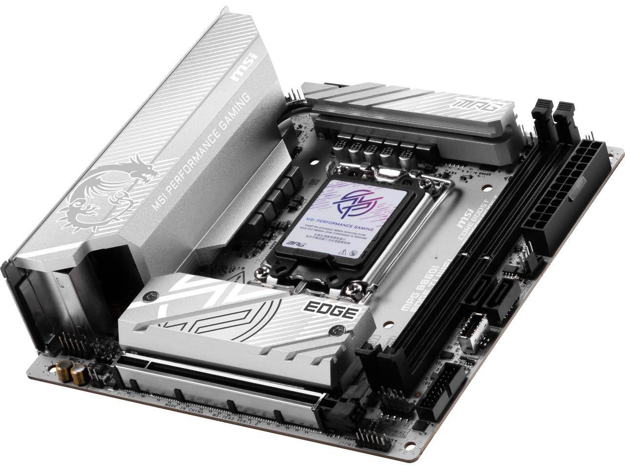 MSI GAMING  
MSI PERFORMANCE  
15008 MBY  
PERFORMANCE  
BAMING ISW COREBOOST  
CORE F A 3 BB60  
TLIEI  
EDGE  
MPG  
EDGE  
MADE IN CHINA