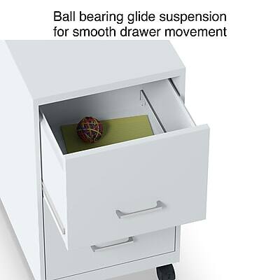 Ball bearing glide suspension for smooth drawer movement