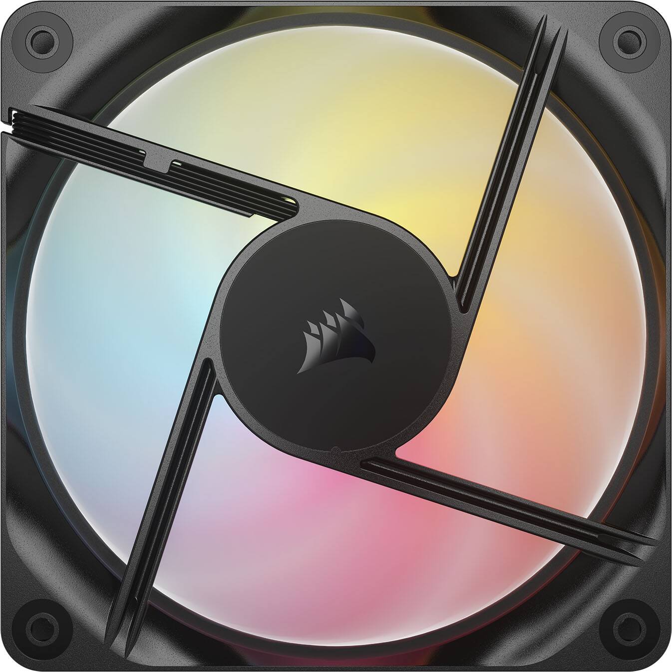 Alt View 10. CORSAIR - RS120-R ARGB 120mm PWM Fans (3-pack) - Black.