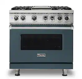Viking - 36-Inch Dual Fuel Freestanding Range - Squall