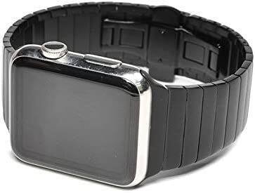 Alt View 4. Worryfree Gadgets - Worryfree Gadgets Stainless Steel Band for Apple Watch Ultra 49mm for Men Women - Black - Black.