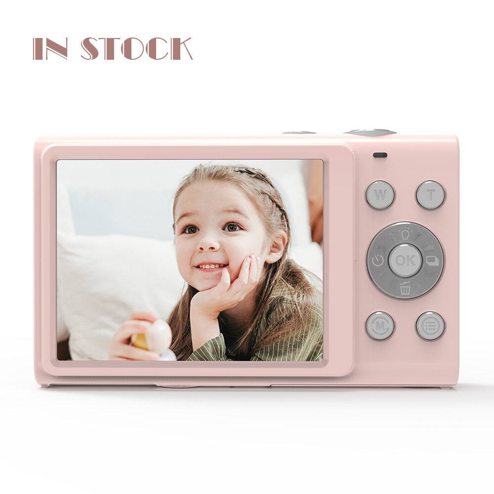 Front. BlurFix - BlurFix Digital Camera 4K ultra-high-definition video recording (Pink) - Pink.