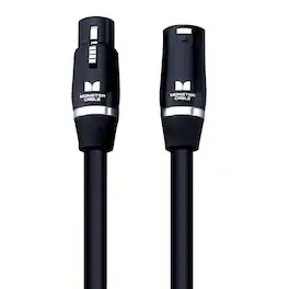 Monster - Studio Pro 2000 5 Ft XLR Microphone Cable - -Plated Connectors - Multi-Gauge Wire - Shock-Resistant - Gold