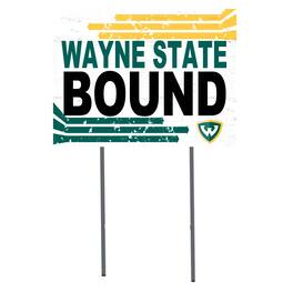 Jardine - Wayne State Warriors 18" x 24" Bound Yard Sign - White