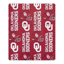 Pegasus - Oklahoma Sooners 50" x 60" Homefield Stacked Logos Ultra Soft Blanket - Multicolor