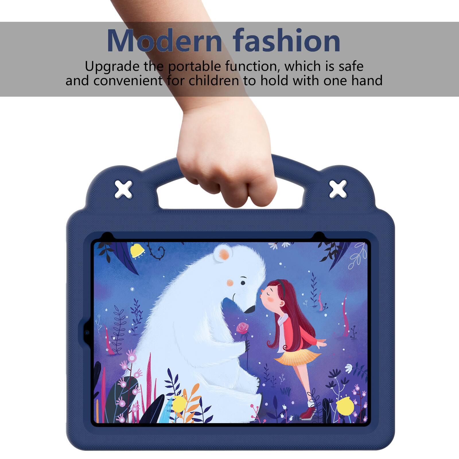 Modern fashion  
Upgrade the portable function, which is safe and convenient for children to hold with one hand