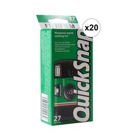 20x Fujifilm QuickSnap Flash 400 One-Time-Use Disposable Camera (27 Exposures) - Green