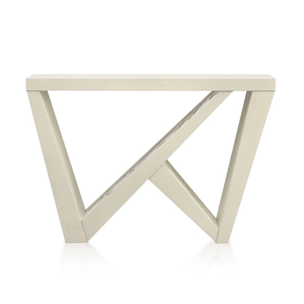 Alt View 1. Furniture of America - Wyll Contemporary Indoor LED Wood Console Table with Remote - White.