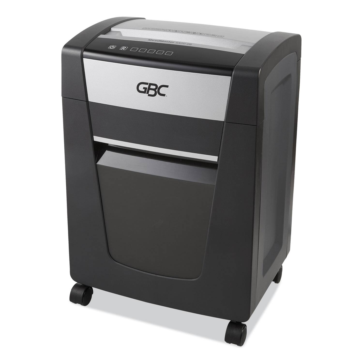 Angle. Vanguard - ShredMaster SX20-08 Micro-Cut Shredder, 20 Manual Sheet Capacity.