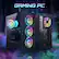 Left. STGAubron - STGAubron Gaming PC Desktop Computer, Intel Core i7 up to 3.9GHz, Radeon RX 580 8G Graphics, 16G RAM, 512G SSD, WIN11H - Black.