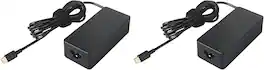 Bundle - Lenovo - USB-C Fast Charger and AC Power Adapter for Laptops, Tablets and Phones - Black
