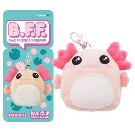 NMR Distribution - GAMAGO BFF Axolotl 4-Inch Plush Bag Clip - Pink