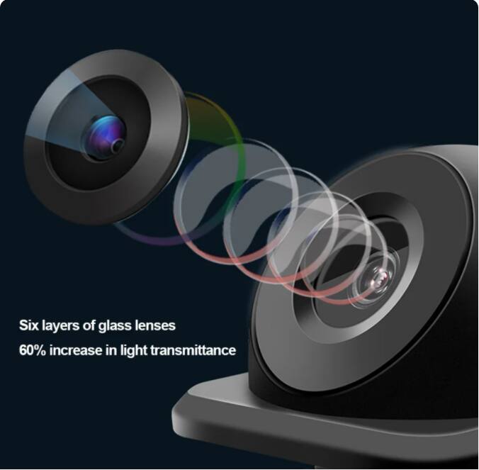 Six layers of glass lenses  
60% increase in light transmittance