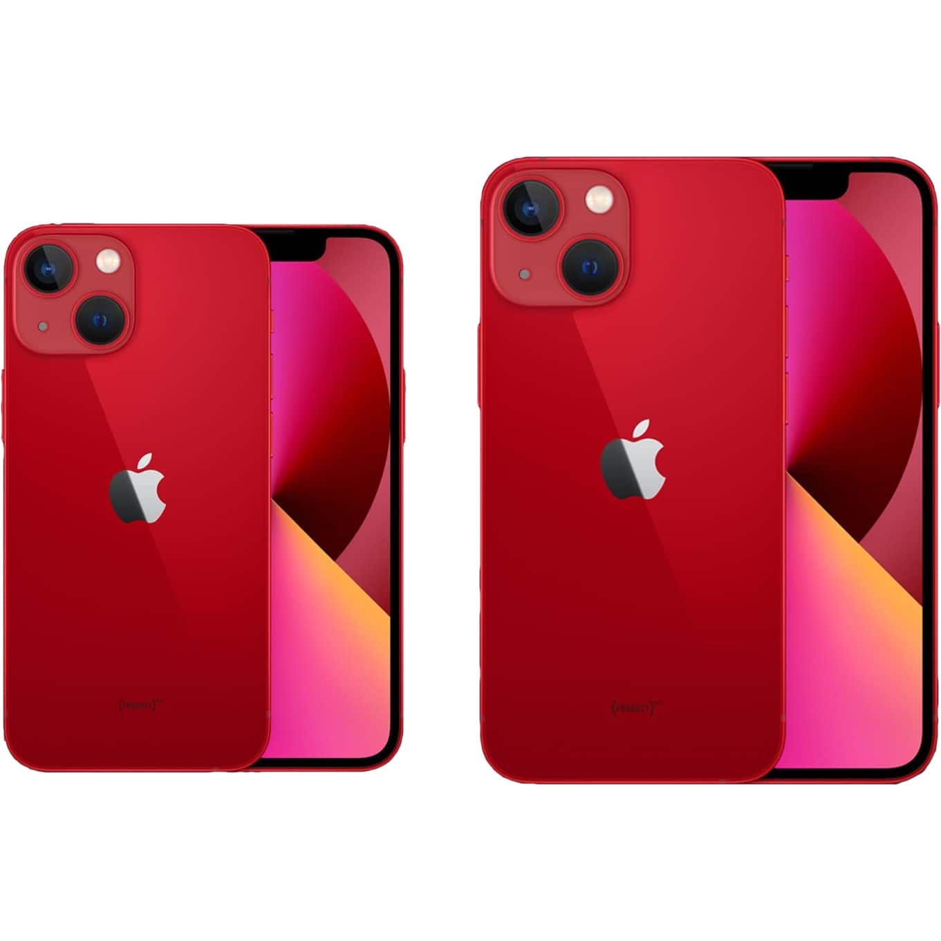 Alt View 12. SaharaCase - ZeroDamage Camera Lens Protector for Apple iPhone 13 and iPhone 13 mini (2-Pack) - Red.