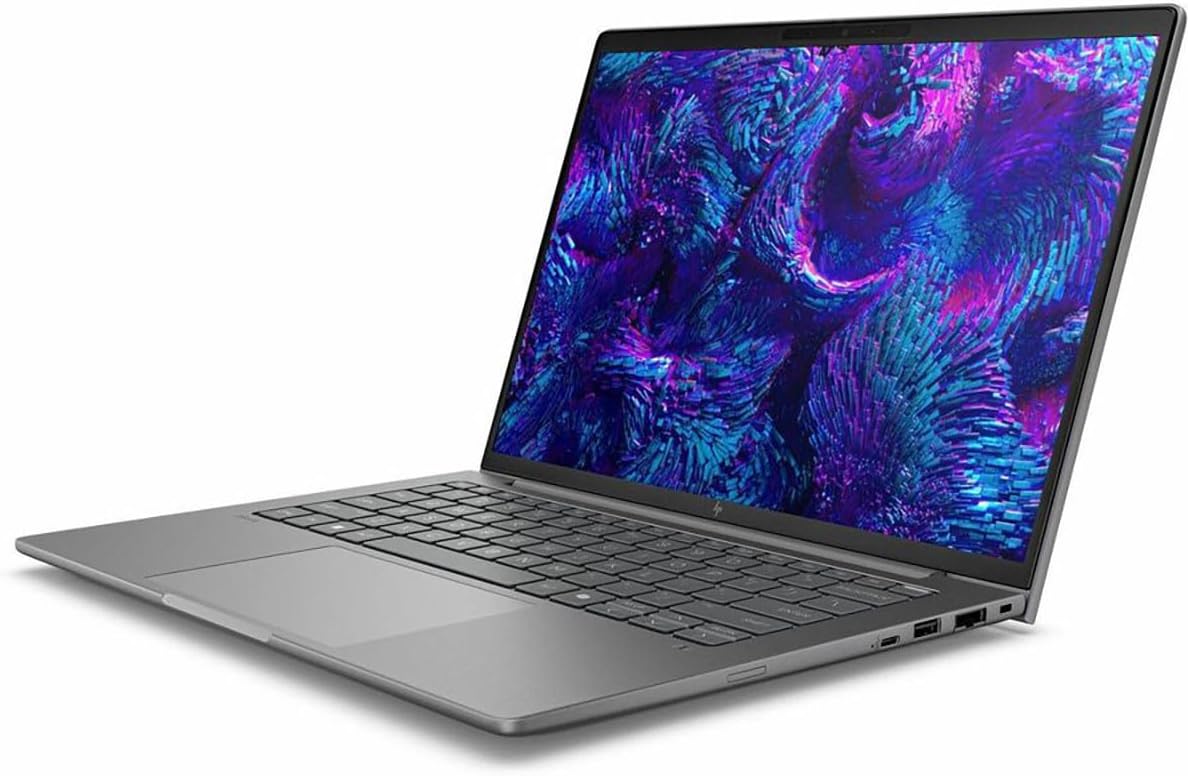 Alt View 1. HP - ZBook 8 G1i 14" WUXGA Touch Intel Core Ultra 7 265U 2.1 GHz up to 5.3 GHz 32GB DDR5 1TB SSD Windows 11 Pro Laptop - Silver.