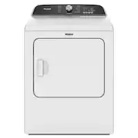 Whirlpool - 7.0 Cu. Ft. Whirlpool® Top Load Gas Dryer with Moisture Sensor - White - Front_Zoom